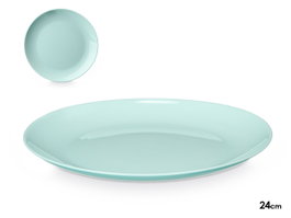 Vivalto Assiette Plate Ronde Opal Vert 24 cm (Set de 24)
