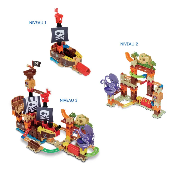 Vtech Marble Rush Adventures - Super bateau pirate interactif - Multicolore