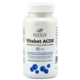 Betula Vitabet Acde 90 gélules - Complément alimentaire vitamines A, C, D3, E, zinc et sélénium