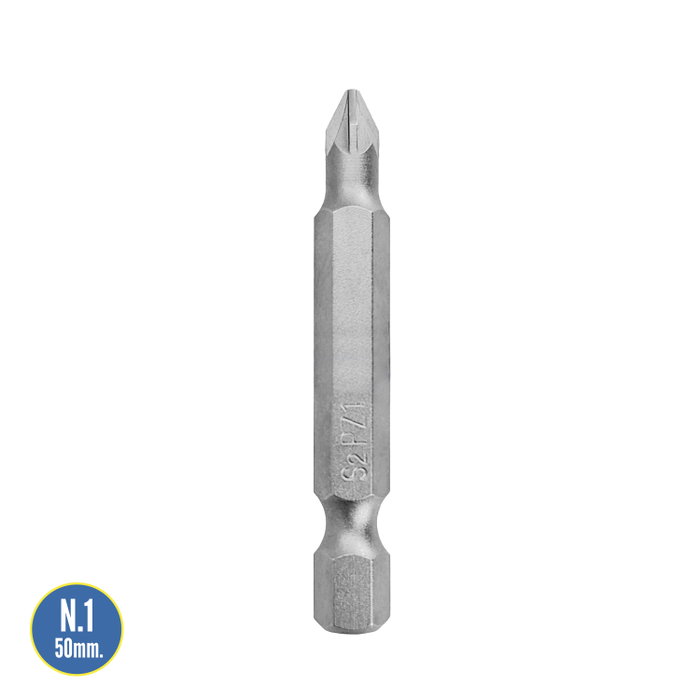 WOLFPACK LINEA PROFESIONAL Lot de 50 pointes Pozidriv N.1 S2