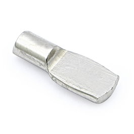 HERRAJES ALK Support d'étagère en fer fondu, Nickel, Ø5 mm, Lot de 50 pièces