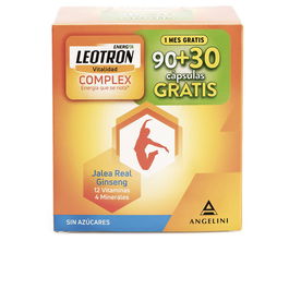 Leotron COMPLEX 120 Gélules (90+30 Offertes) - Complément avec Gelée Royale et Ginseng pour Atténuer la Fatigue et l'Épuisement
