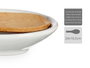 Vessia Repose-cuillères Blanc Rond 24 x 3 x 10.5 cm Céramique (Set de 24)