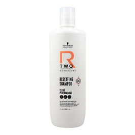 Schwarzkopf Bonacure Shampooing R-TWO Resetting réparateur sans sulfates pour cheveux très abîmés - 1000 mL