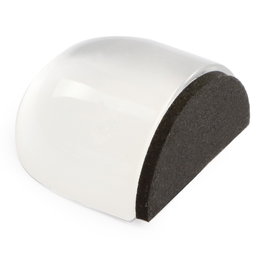 BRINOX Butée de porte adhésive en métacrylate ovale gris/noir 42x39x23mm