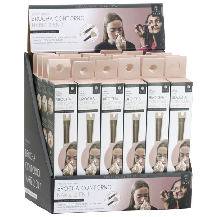 Cosmetic Club Brocha Contorno Nariz 2 en 1