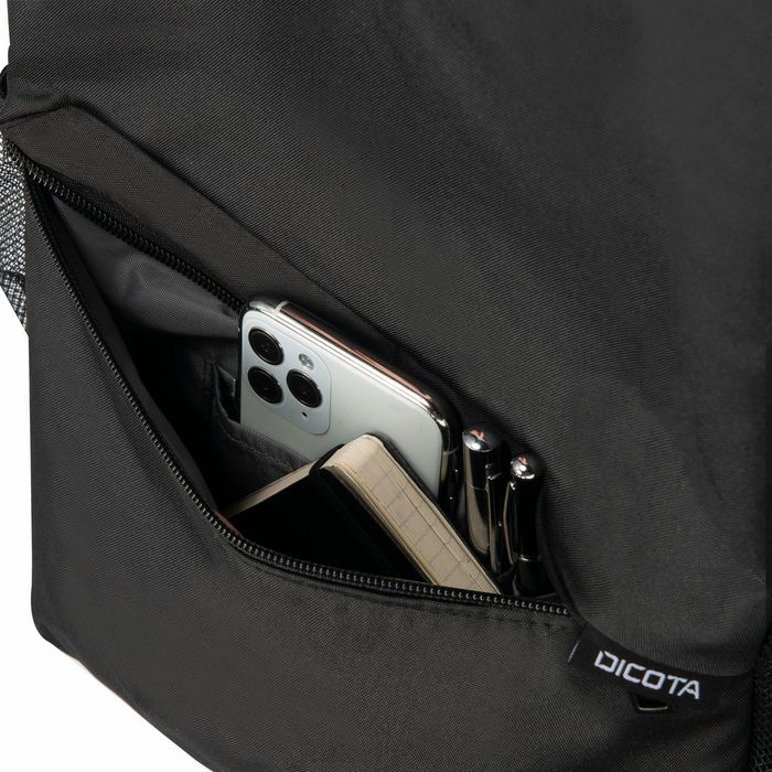 Dicota Sac à Dos Ordinateur Portable ONE 15-17.3", Compartiment Protégé 15 L, Bretelles Confortables, Fabriqué en PET Recyclé