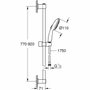 GROHE Vitalio Start 110 Ensemble de douche 3 jets, barre 90cm, Chromé