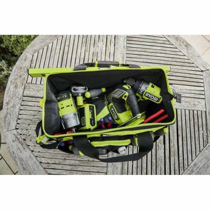 Ryobi Sac à Bandoulière Noir/Jaune avec fond renforcé