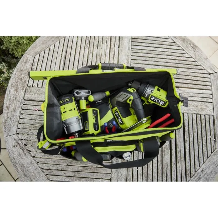 Ryobi Sac de Transport RSSMTB1 pour 3 à 4 Outils, Fond Renforcé et Imperméable, Dimensions 46 x 26 x 29 cm, Volume 33 Litres