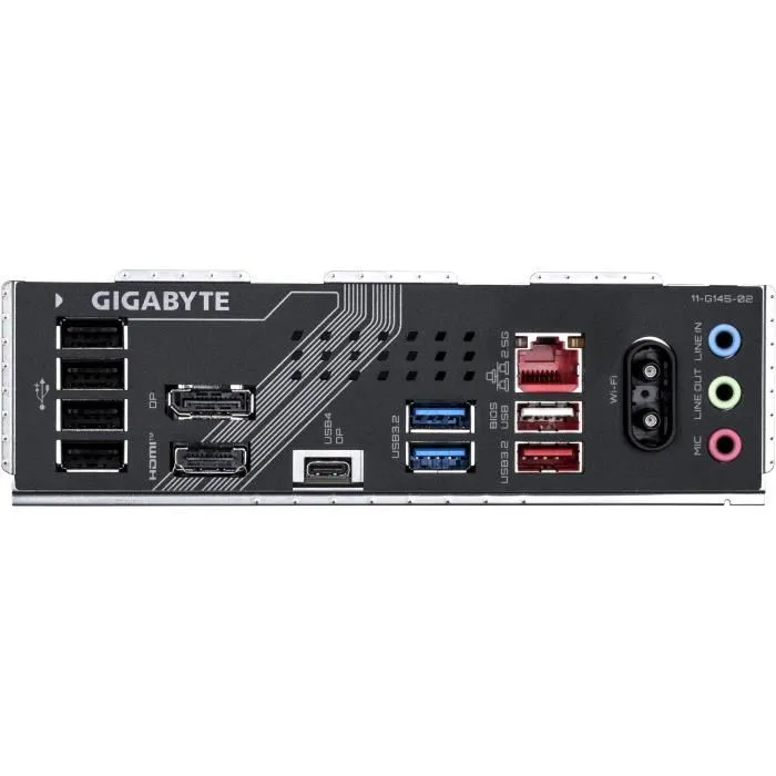 Gigabyte B860 GAMING X WIFI6E Carte mère - Intel LGA 1851, DDR5, WiFi 6E, USB4, LAN 2.5 GbE, PCIe 5.0 M.2, 256 Go max Gigabyte B860 GAMING X WIFI6E Carte mère - Intel LGA 1851, DDR5, WiFi 6E, USB4, LAN 2.5 GbE, PCIe 5.0 M.2, 256 Go max