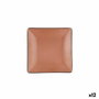 Bidasoa Plat Lisse Bicolore Gio Melamine Noir 18x18 cm (12 Unités)