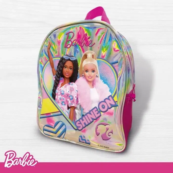 Liscianigiochi Sac à dos Barbie Fashion - Activité créative avec stylisme, coloriage et stickers - À partir de 4 ans