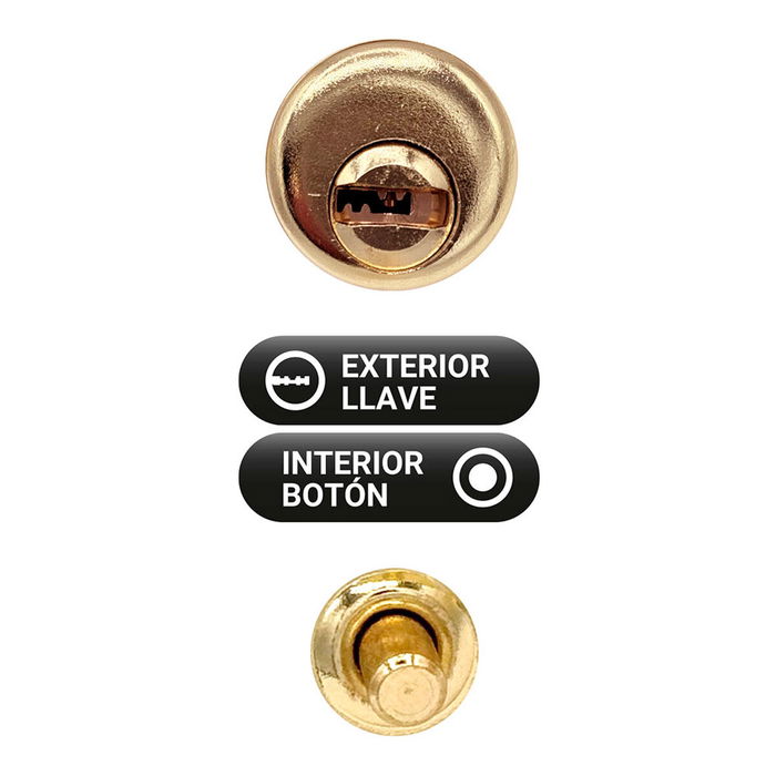 Serrure de sécurité Micel crr10 86b/50 Acier Laiton 50 mm Recouvrir