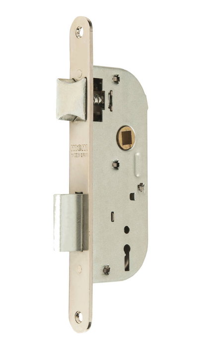 MCM Serrure à emboîtement pour bois 1308-2-40 finition laiton MCM Serrure à emboîtement pour bois 1308-2-40 finition laiton