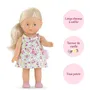 Corolle Coffret Poupee Mini Monde De Rosy Mes Minis Corollines, Poupée 20 cm avec Tenue de Rechange et Brosse, Cheveux Blonds à Coiffer Vanille, Dès 3 ans