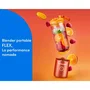 Nutribullet NBP013OR Blender Portable Flex - Capacité 590 ml, Mélangeur avec Lames Détachables, Indicateur de Batterie LED, Design Élégant - Orange