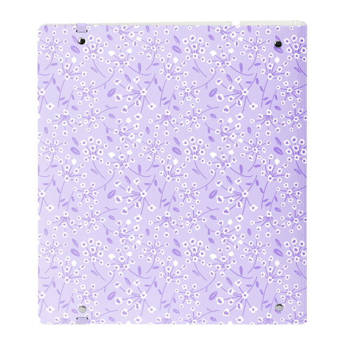 Safta Reliure à anneaux Light Purple Flowers Violet