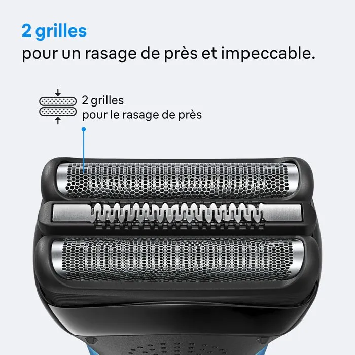Braun Series 3 - Rasoir électrique pour homme - Noir - Autonomie 30 min - Charge rapide 5 min - Tondeuse incluse - Utilisable sous la douche