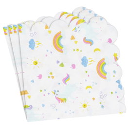 Party Time Lot de 20 serviettes en papier LICORNE