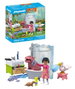 Playmobil - Set de bain pour animaux - Figurines avec baignoire, lavabo, hippopotame, pélican, loutre et accessoires - Jouet éducatif - À partir de 3 ans
