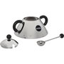 Alessi Sucrier avec cuillère 9097 B en acier inoxydable et résine noire