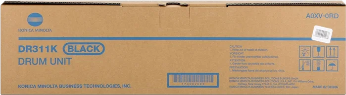 Konica Minolta DR311K Unidad de tambor noir A0XV0RD tambour pour 90 000 pages Konica Minolta DR311K Unidad de tambor noir A0XV0RD tambour pour 90 000 pages