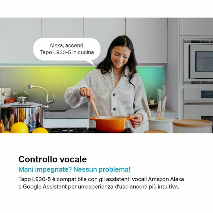 Bandes LED TP-Link Tapo L930-5 5 m Blanc Multicouleur G 13 W Bandes LED TP-Link Tapo L930-5 5 m Blanc Multicouleur G 13 W