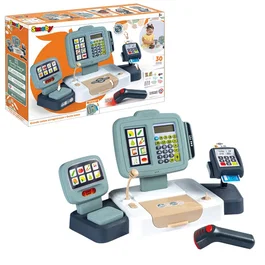 Smoby Grande Caisse Enregistreuse avec 30 accessoires