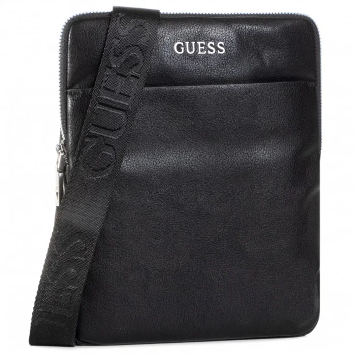 Guess Scala Sac bandoulière en textile Noir Guess Scala Sac bandoulière en textile Noir