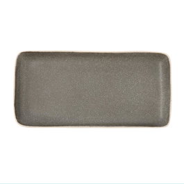 Bidasoa Bandeja Rectangular Cerámica Gio 28x14 cm Gris (16 Unidades)