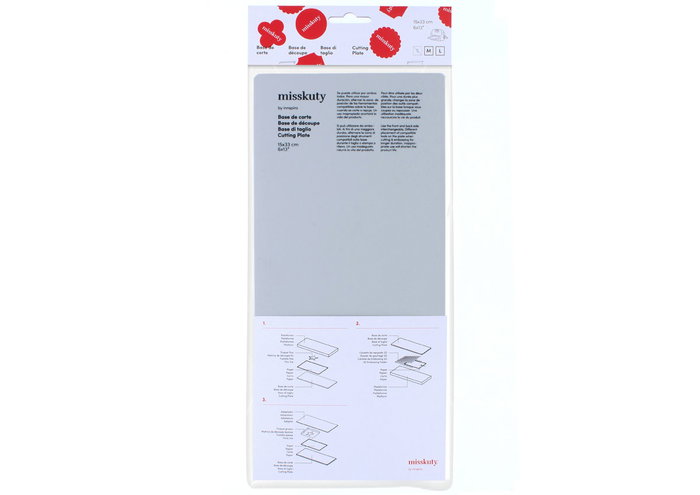 Misskuty Base de coupe moyenne pour machine 15x33x0,3cm
