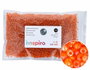 Innspiro Rocaille en verre ronde aurora boreale orange 3,8 mm 500g