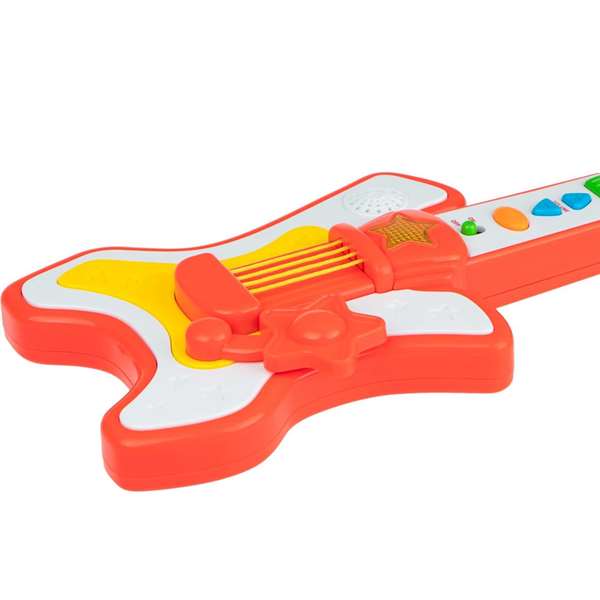 Fisher Price Guitare Rockstar - Guitare jouet enfant avec piles incluses - Pour 2 ans et plus