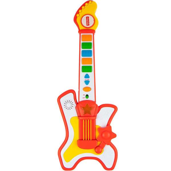 Fisher Price Guitare Rockstar - Guitare jouet enfant avec piles incluses - Pour 2 ans et plus
