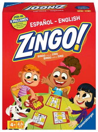 Ravensburger Zingo! Jeu de Bingo avec Mots et Images, Multilingue (Anglais, Espagnol), dès 4 Ans