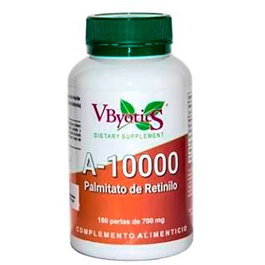 VBYOTICS Vitamina A 10000, 180 perlas