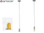 Giftdecor Lampe Suspendue Acier Argenté 10x10x94 cm (Set de 12)