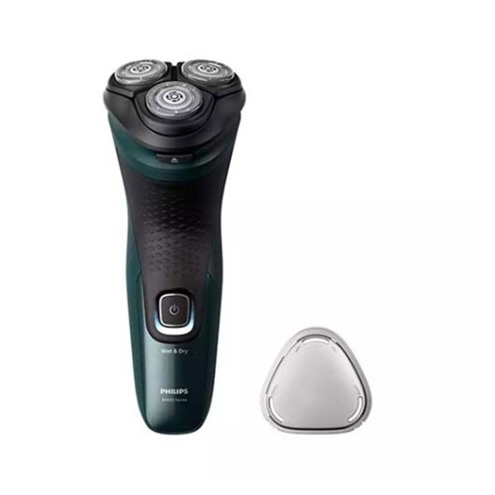 Philips Series 3000X X3052 Rasoir électrique Wet & Dry, 27 lames PowerCut, coupe-barbes, rechargeable, noir/vert Philips Series 3000X X3052 Rasoir électrique Wet & Dry, 27 lames PowerCut, coupe-barbes, rechargeable, noir/vert