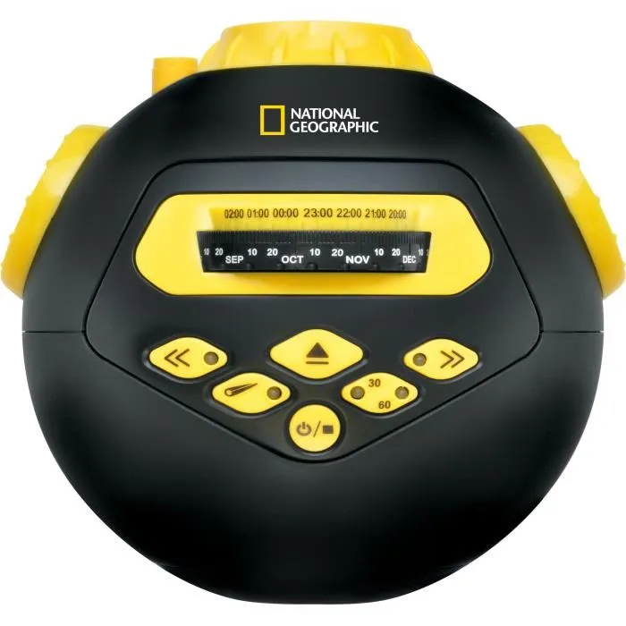 Bresser - National Geographic Astro Planetarium Enfant, Projecteur Multimédia de Constellations avec Haut-Parleurs, Radio et Connexion MP3