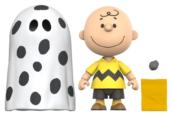 Super7 Peanuts Deluxe Wave 01 Figurine Charlie Brown (avec drap de fantôme) 18 cm