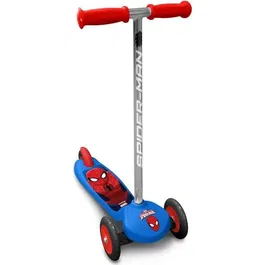 Stamp Disney Marvel Spiderman Trottinette 3 Roues Steering Twist, Direction par Inclinaison, Plateau Antidérapant, Roulements ABEC 5, Frein Arrière - Garçon 2 Ans et Plus