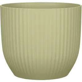 Deroma 231 Pot de Fleurs Rond 10 Litres Vert Ø 27 cm - Design Élégant et Contemporain pour Intérieur et Extérieur