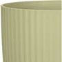Deroma 231 Pot de Fleurs Rond 10 Litres Vert Ø 27 cm - Design Élégant et Contemporain pour Intérieur et Extérieur