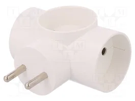 PAWBOL Multiprise d'alimentation AC 2P 16A blanc