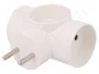 PAWBOL Multiprise d'alimentation AC 2P 16A blanc