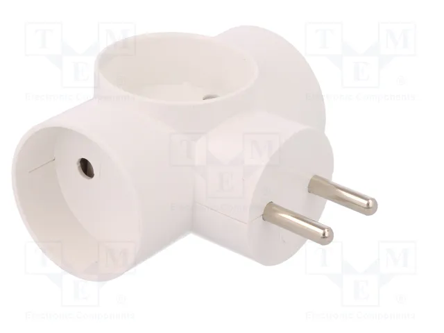 PAWBOL Multiprise d'alimentation AC 2P 16A blanc