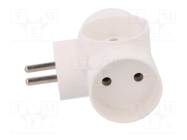 PAWBOL Multiprise d'alimentation AC 2P 16A blanc