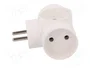PAWBOL Multiprise d'alimentation AC 2P 16A blanc