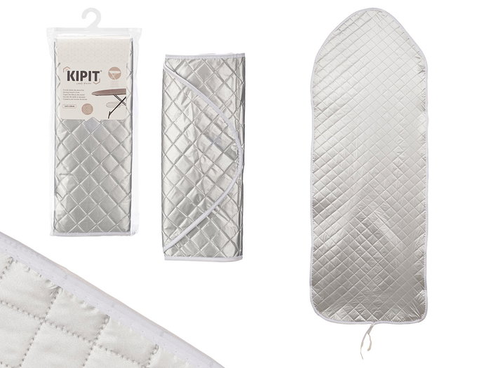 Kipit Housse de Table à Repasser Aluminisée 51x20 cm (Plié 22x50x5 cm, Déplié 140x50x2 cm) Gris Coton/Polyester (Set de 12) Kipit Housse de Table à Repasser Aluminisée 51x20 cm (Plié 22x50x5 cm, Déplié 140x50x2 cm) Gris Coton/Polyester (Set de 12)